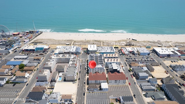 33 Sumner Ave Unit 1A, Seaside Heights, NJ 08751 - aerial view of waterfront with a beach