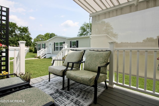 610 Jerome Pl, Freehold, NJ 07728 - wooden terrace featuring a yard