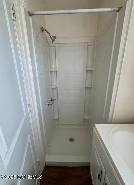 3 Oceanview Ave, Keansburg, NJ 07734 - full bathroom with a stall shower and vanity