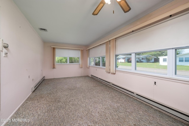 19 Clay Cir, Brick, NJ 08724 - unfurnished sunroom with a baseboard heating unit and baseboard heating