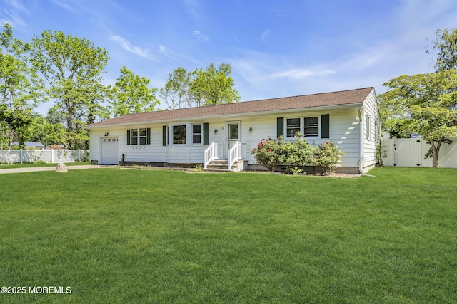 55 S Ave, Bayville, NJ 08721 - ranch-style house featuring a garage, a gate, and driveway