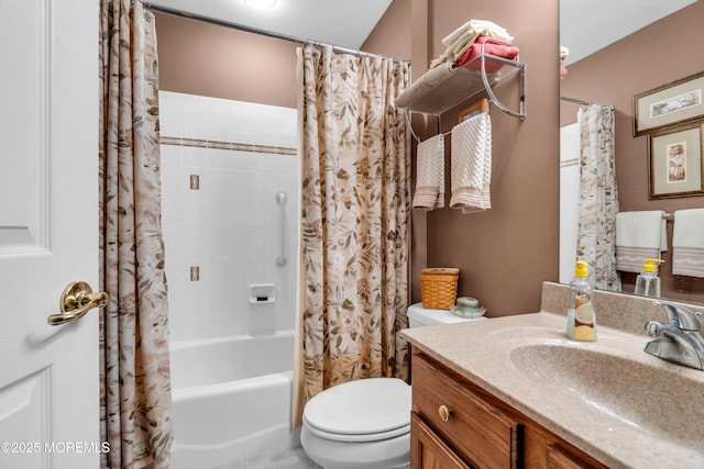 123 Skyline Dr, Lakewood, NJ 08701 - bathroom featuring vanity, toilet, and shower / bath combo