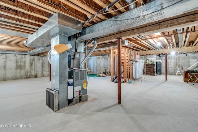 123 Skyline Dr, Lakewood, NJ 08701 - unfinished basement with heating unit