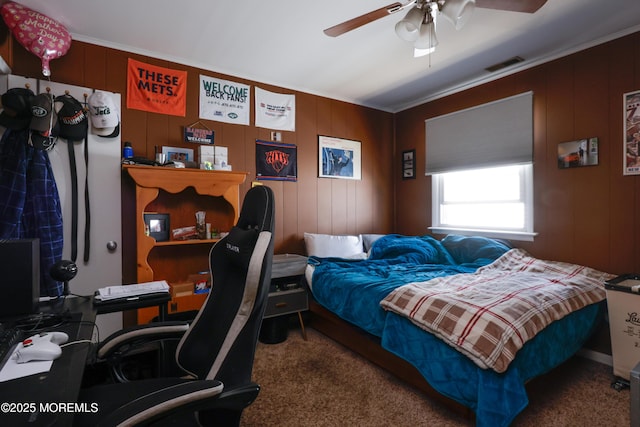 67 Flax Isle Dr, Little Egg Harbor, NJ 08087 - bedroom with carpet, ornamental molding, and a desk