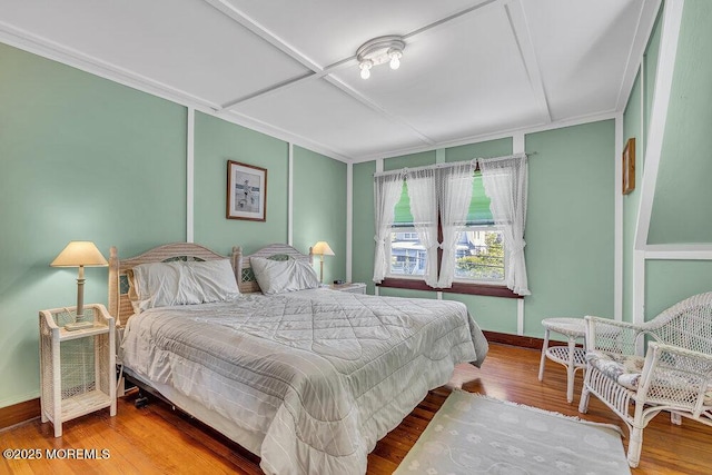129 Bridge Ave, Bay Head, NJ 08742 - bedroom with wood finished floors, baseboards, and crown molding