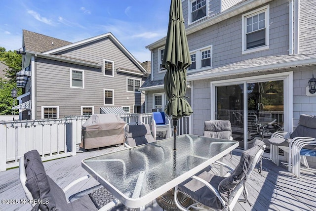 129 Bridge Ave, Bay Head, NJ 08742 - deck with outdoor dining area and grilling area