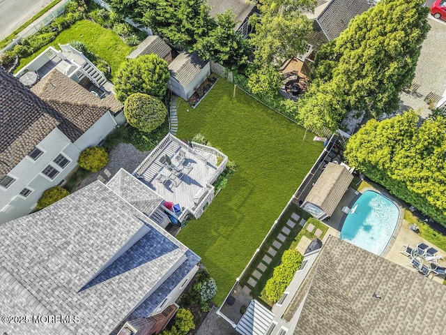 129 Bridge Ave, Bay Head, NJ 08742 - bird's eye view of a pool area