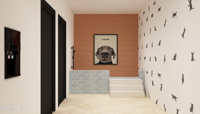 401 Boulevard 201, Seaside Heights, NJ 08751 - bathroom featuring an accent wall
