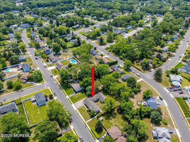 44 Oak Ter, Howell, NJ 07731 - aerial view of property and surrounding area with nearby suburban area