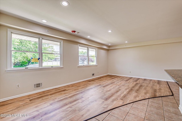 44 Oak Ter, Howell, NJ 07731 - unfurnished room featuring light wood-style flooring, recessed lighting, and baseboards