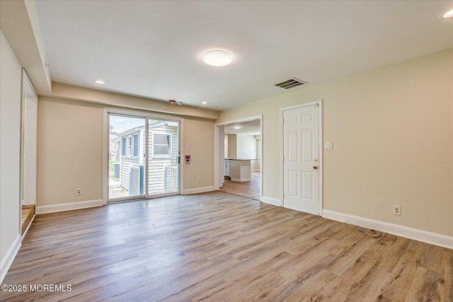 44 Oak Ter, Howell, NJ 07731 - unfurnished room with light wood-style flooring, baseboards, and recessed lighting