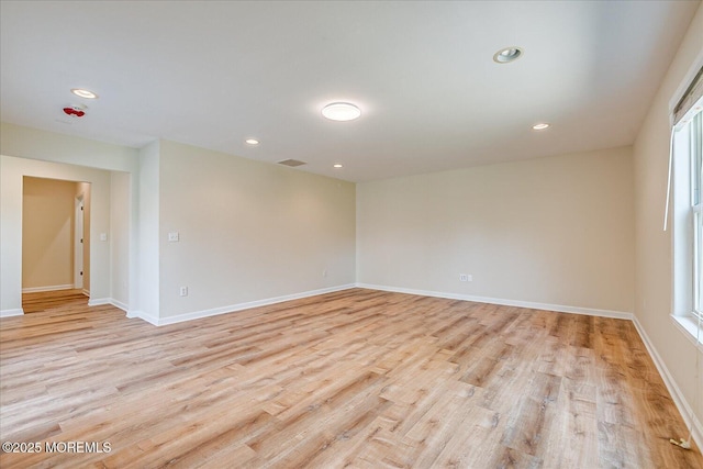 44 Oak Ter, Howell, NJ 07731 - unfurnished room with light wood-style flooring, baseboards, and recessed lighting