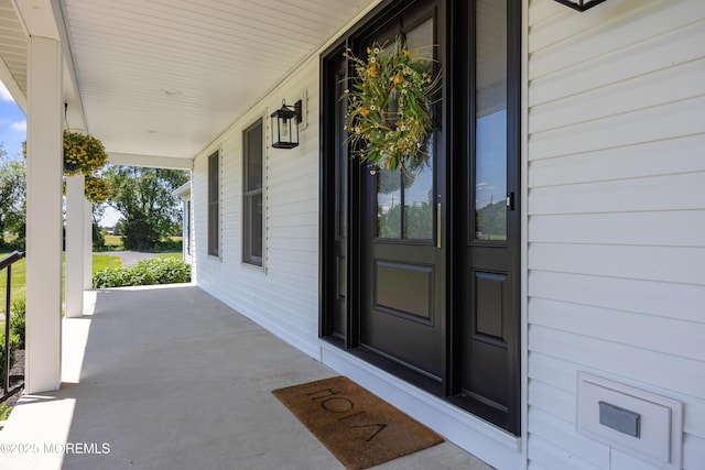 69 Eayrestown Rd, Medford, NJ 08055 - view of exterior entry featuring covered porch