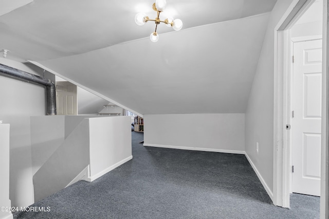1501 Pine Park Ave, Lakewood, NJ 08701 - additional living space with lofted ceiling, carpet, and baseboards