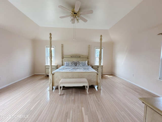 22 Enclosure Dr, Morganville, NJ 07751 - bedroom with light wood-style flooring and ceiling fan