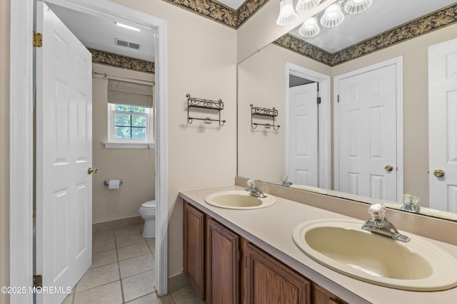 22 Enclosure Dr, Morganville, NJ 07751 - bathroom featuring double vanity and tile patterned flooring