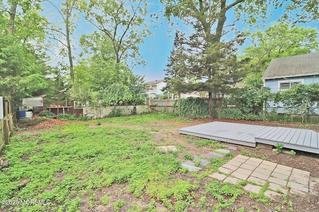 503 Center St, Forked River, NJ 08731 - fenced backyard featuring a wooden deck