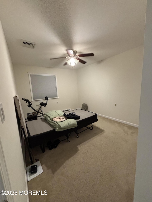 2 Corinth Pl, Toms River, NJ 08757 - carpeted office with a ceiling fan and baseboards