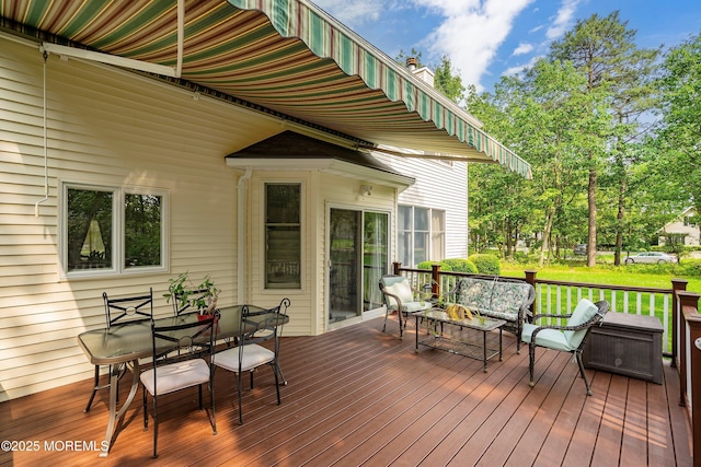 2 Kyle Ct, Jackson, NJ 08527 - wooden terrace with outdoor dining area