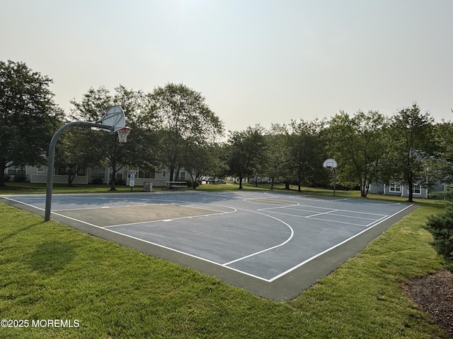 238 Larchwood Ct, Howell, NJ 07731 - view of basketball court featuring a yard and community basketball court