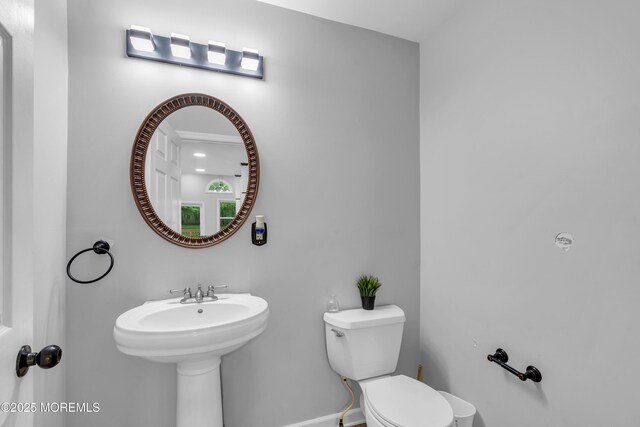 137 Willow Dr, Jackson, NJ 08527 - bathroom featuring toilet and baseboards