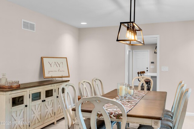 2627 Ramshorn Dr, Manasquan, NJ 08736 - dining room with light carpet and recessed lighting