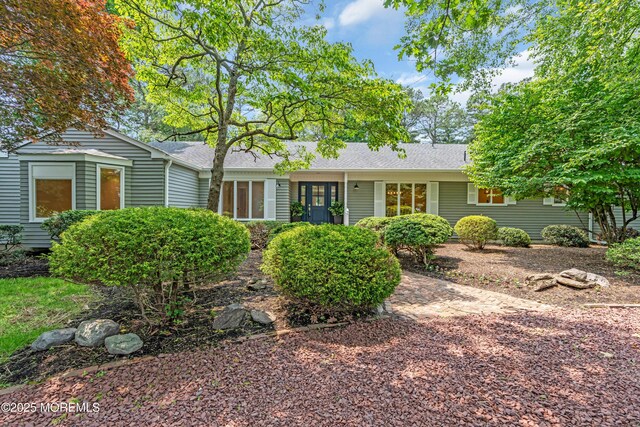 2627 Ramshorn Dr, Manasquan, NJ 08736 - ranch-style home with roof with shingles