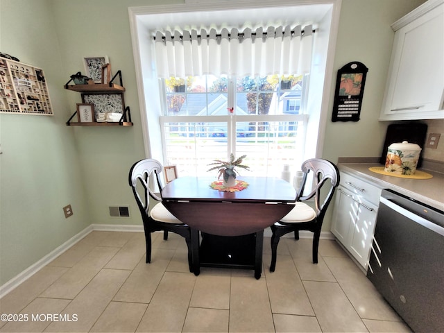 63 Briarwood Dr, Little Egg Harbor, NJ 08087 - dining space with baseboards and light tile patterned floors