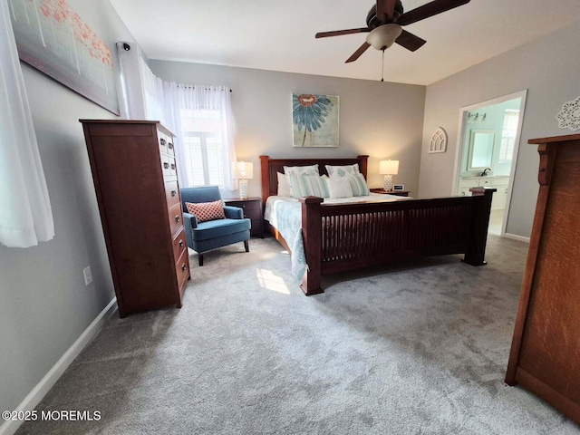 63 Briarwood Dr, Little Egg Harbor, NJ 08087 - carpeted bedroom with baseboards and a ceiling fan