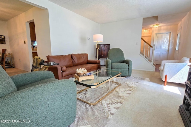 1 Lafayette Ct, Barnegat, NJ 08005 - carpeted living area with stairway