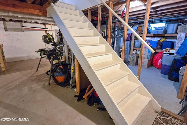 1 Lafayette Ct, Barnegat, NJ 08005 - unfinished basement featuring stairway