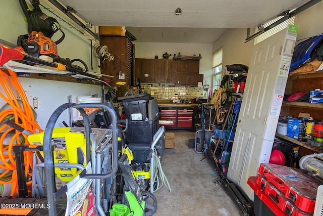 1 Lafayette Ct, Barnegat, NJ 08005 - garage with a workshop area