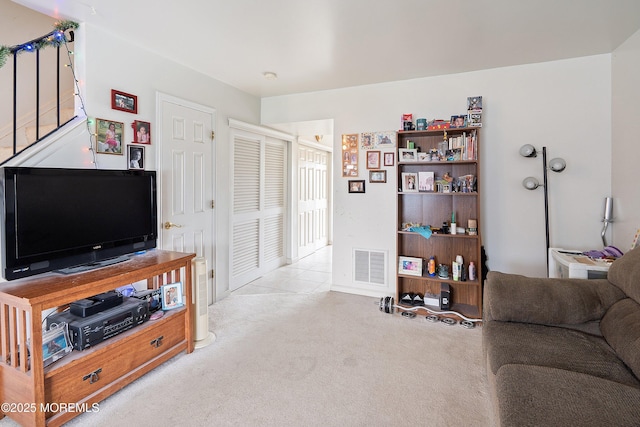 27 Sawmill Rd, Brick, NJ 08724 - carpeted living area with stairway