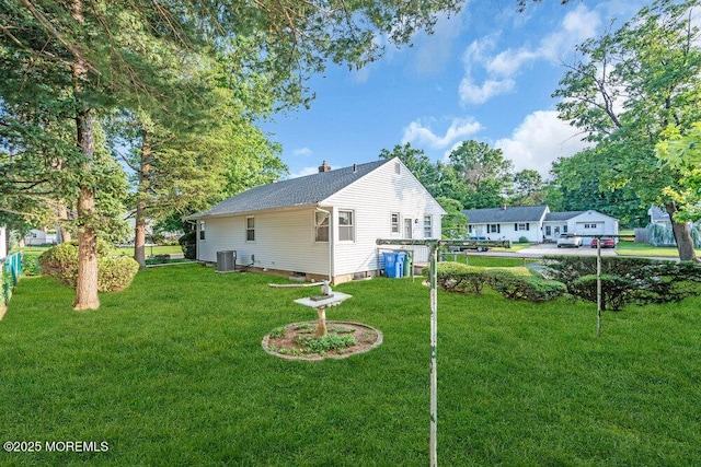 361 Meadowbrook Ave, Eatontown, NJ 07724 - view of home's exterior featuring a chimney and central air condition unit