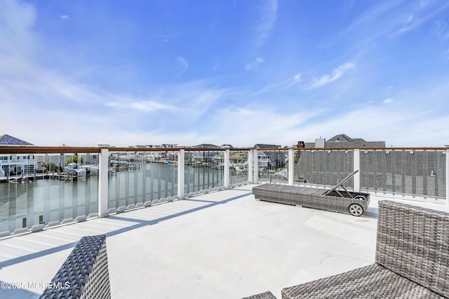 1639 Bay Blvd, Ortley Beach, NJ 08751 - view of patio / terrace with a water view