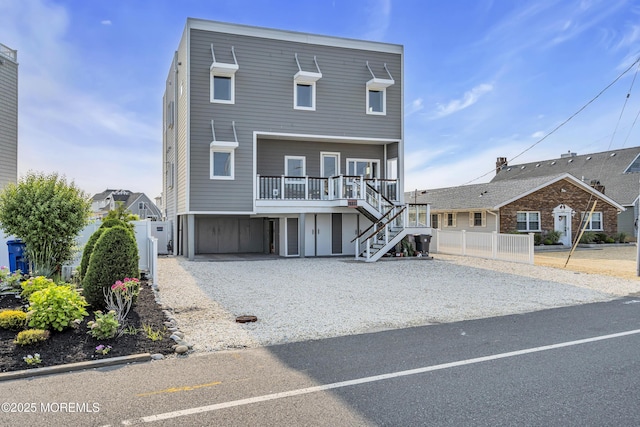 1639 Bay Blvd, Ortley Beach, NJ 08751 - view of front of property featuring stairway and driveway