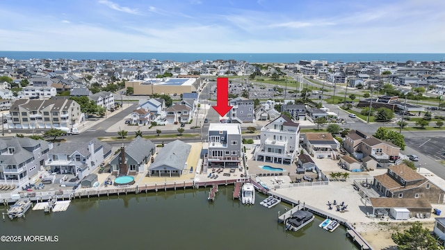 1639 Bay Blvd, Ortley Beach, NJ 08751 - aerial perspective of suburban area with a large body of water