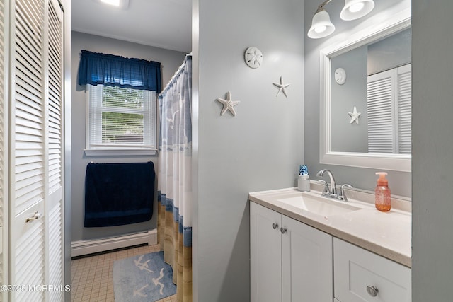 33 Oak Ln, Little Egg Harbor, NJ 08087 - bathroom with vanity and a closet