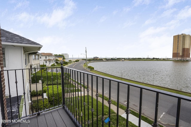 205 Edgemont Dr Unit 2, Loch Arbour Village, NJ 07711 - balcony featuring a water view