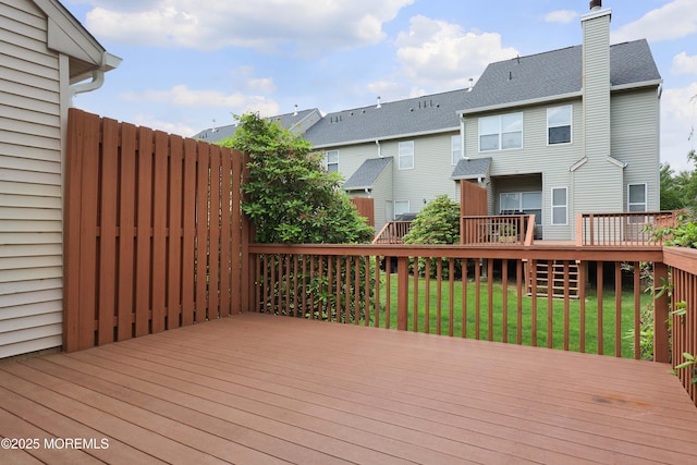 62 Cohasset Ct, Holmdel, NJ 07733 - wooden terrace with a residential view