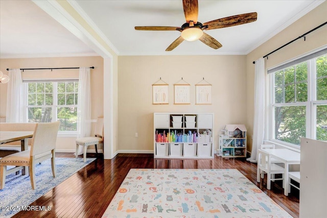 10 Unity Ct, Middletown, NJ 07748 - bedroom featuring multiple windows, ornamental molding, hardwood / wood-style floors, and baseboards