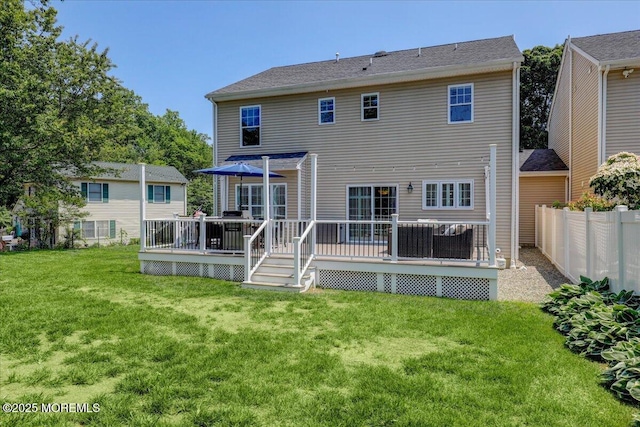 10 Unity Ct, Middletown, NJ 07748 - rear view of property featuring a deck
