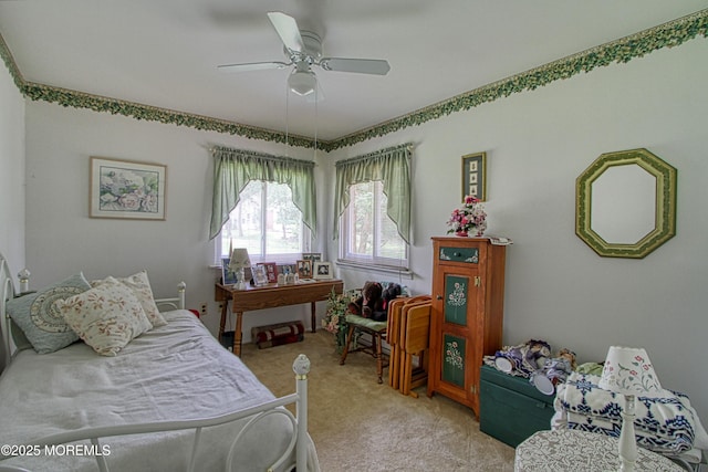 186 Laurel Pl Unit B, Whiting, NJ 08759 - bedroom with light colored carpet and ceiling fan