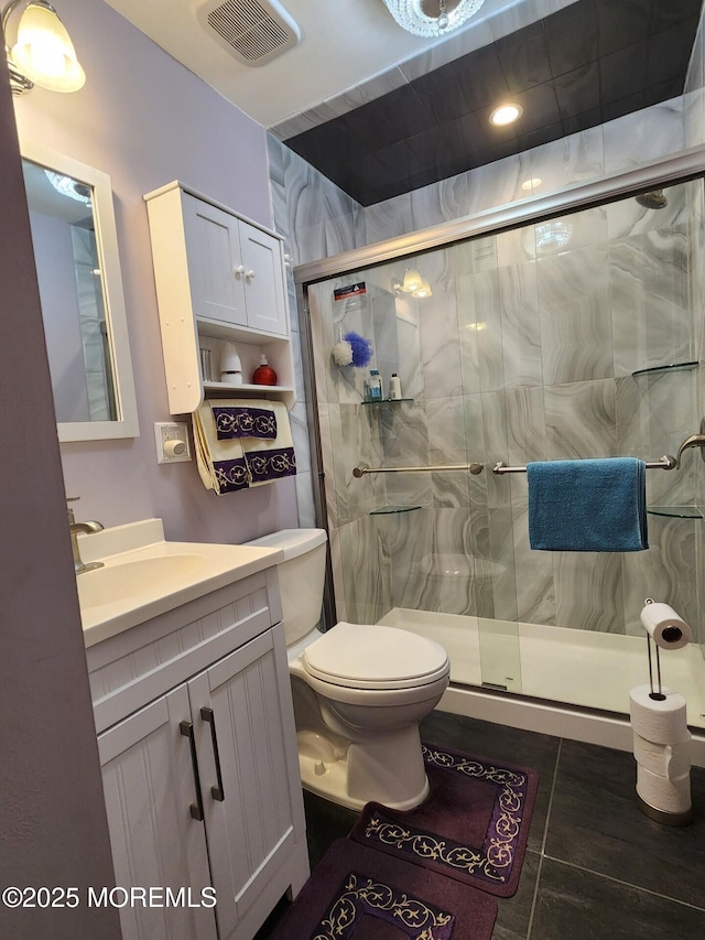 10-A Snowberry Ln, Whiting, NJ 08759 - full bath with vanity, toilet, and a shower stall