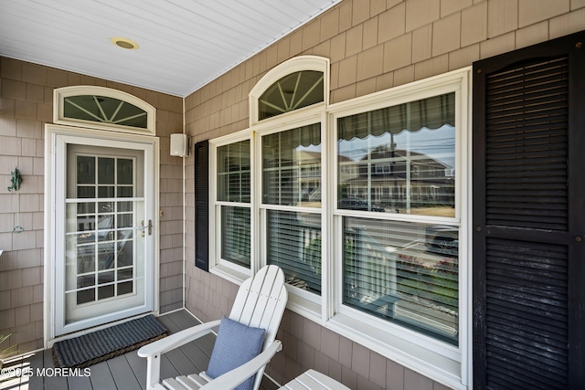 7 Brown Ave, Lavallette, NJ 08735 - doorway to property featuring covered porch