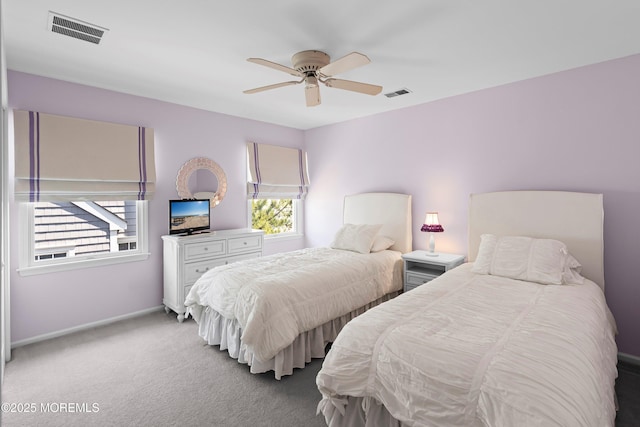 7 Brown Ave, Lavallette, NJ 08735 - carpeted bedroom with baseboards and ceiling fan
