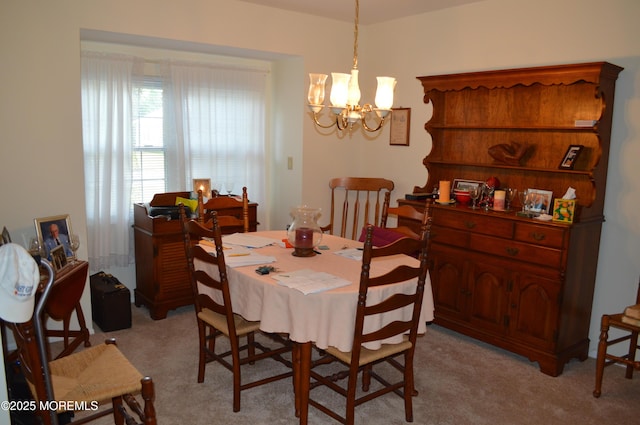 38 Sheffield Dr, Forked River, NJ 08731 - dining area featuring light carpet and a chandelier