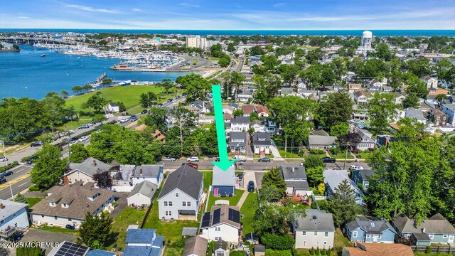 1208 Pine Tree Way, Belmar, NJ 07719 - aerial view of residential area featuring a large body of water