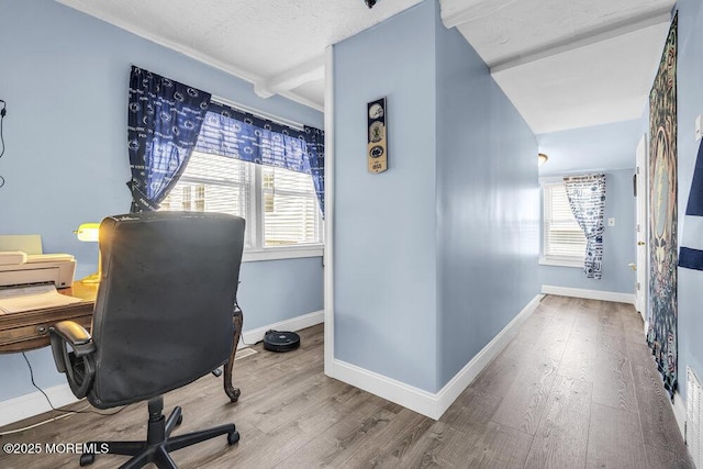 1208 Pine Tree Way, Belmar, NJ 07719 - office featuring wood finished floors and baseboards