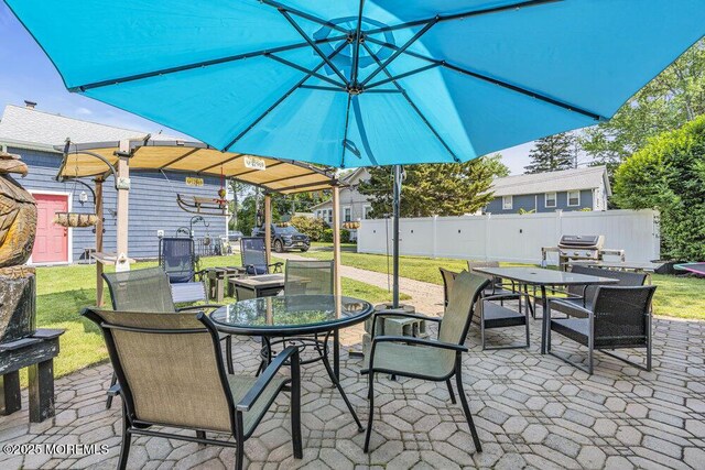 1208 Pine Tree Way, Belmar, NJ 07719 - view of patio / terrace with outdoor dining space
